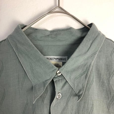イタリア製　EMPORIO ARMANI エンポリオアルマーニ　半袖　シャツ　コットン