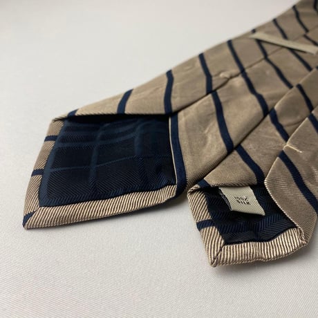 Burberryバーバリー　イタリア製　ストライプ　ネクタイ　ゴールド