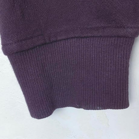 アイゾッド　刺繍　ロゴ　スウェット　トレーナー　紫　ハーフジップ