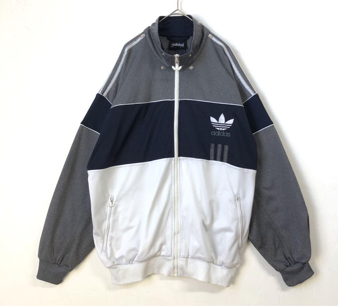 アディダス トラックジャケット adidas ワールドマーク ジャージ　XL 激レアadidas トラックジャケットワールドマークvintage60s