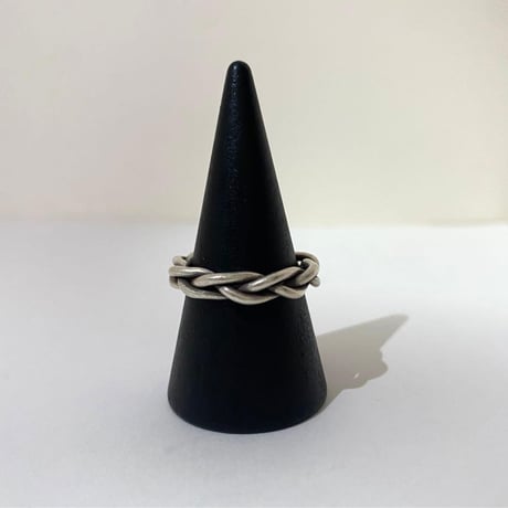 KAREN SILVER カレン　シルバー　民族　ツイスト　ハンドメイド　リング　指輪　15号　925