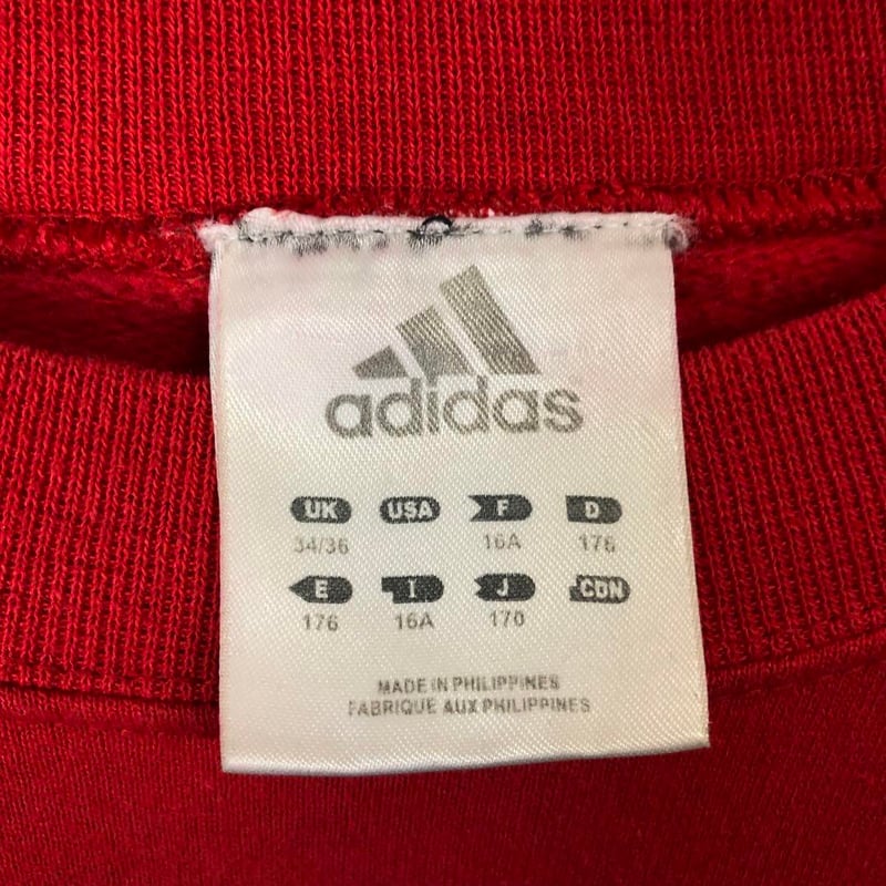 アディダス リメイク 再構築 刺繍 ロゴ スウェット トレーナー