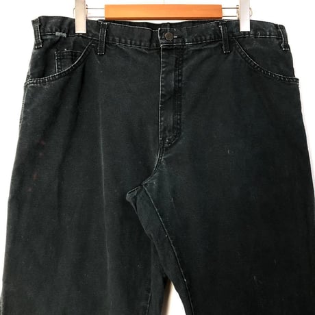メキシコ製　Dickies　ディッキーズ　ブラックデニム　ペインター　パンツ　黒
