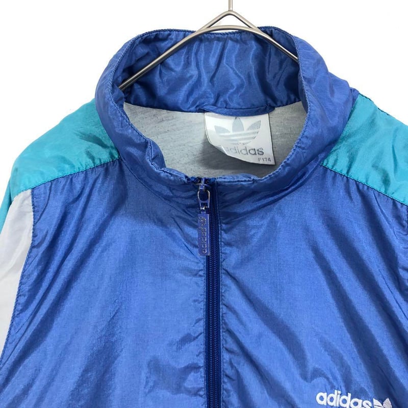80's アディダスオリジナルス ジャージ ナイロンジャケット 刺繍 ロゴ