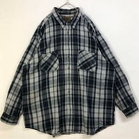 セントジョンズベイ　ネルシャツ　ビッグサイズ　チェック　コットン　紺