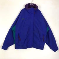 コロンビア ロゴ　ナイロン　ジャケット　マウンテン　パーカー　青　紫