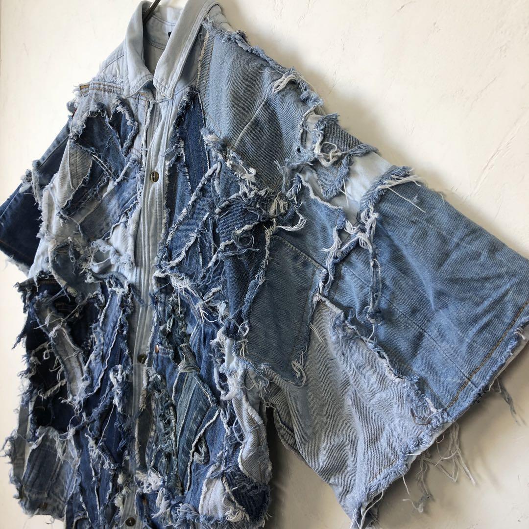 リーバイス リメイク 再構築 デニム 半袖 シャツ ジャケット | PEACE TOWN