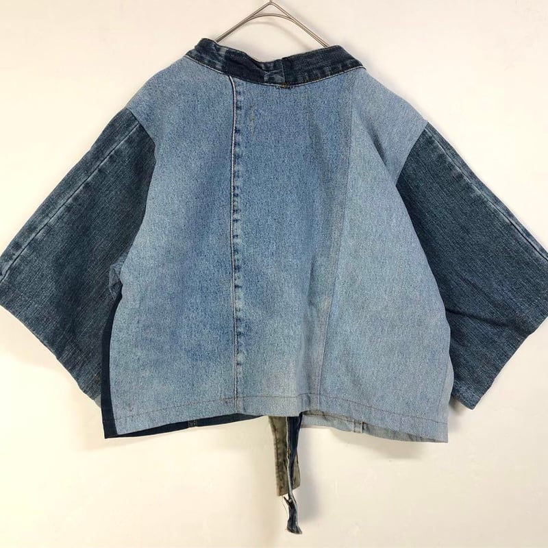 リーバイス デニム リメイク 再構築 ジャケット ロゴ パッチワーク