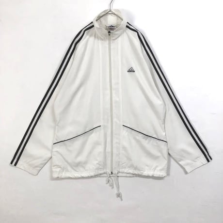90s アディダス　ジャージ　トラックジャケット　ロゴ　白