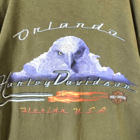 ハーレーダビッドソン　両面　プリント　ビッグロゴ　半袖　Tシャツ