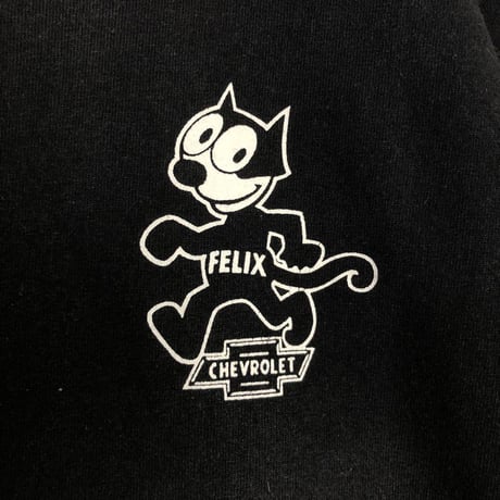 フィリックスザキャット　ビッグプリント　半袖　Tシャツ　黒