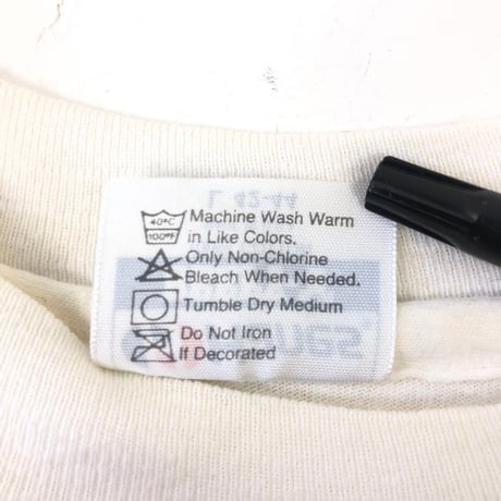 90s シングルステッチ USA製 ヘインズ　ロゴ　Tシャツ　白