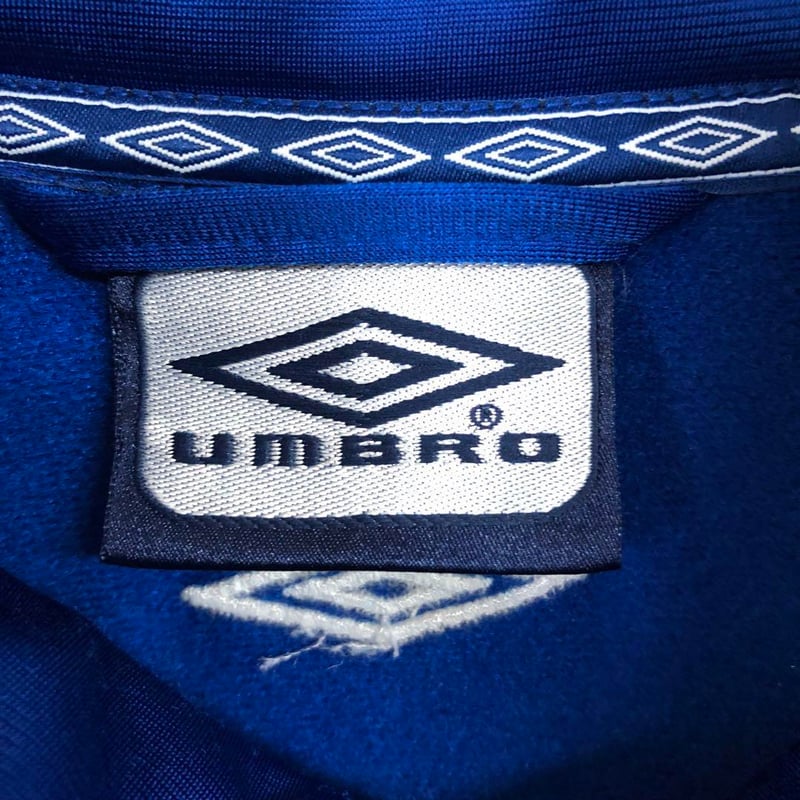 アンブロ ジャージ トラックジャケット 刺繍 ロゴ 青 | PEACE TOWN