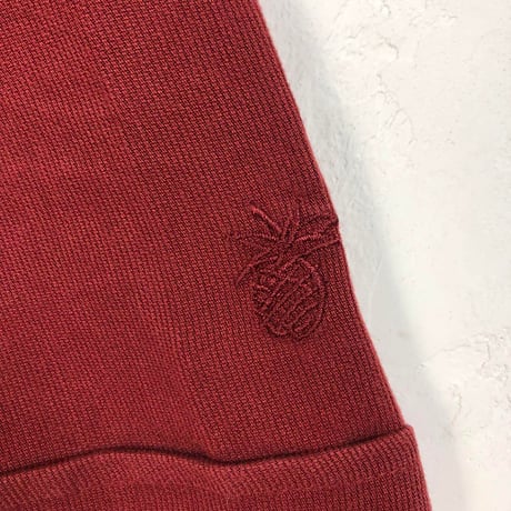 cubavera　刺繍 半袖　シャツ レーヨン　ゆるだぼ　赤