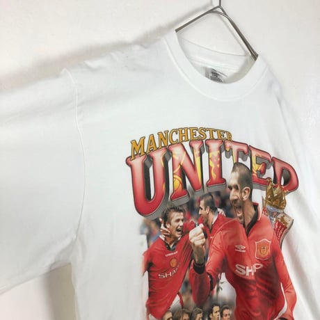 BOOTLEG マンチェスターユナイテッド　サッカー　ビッグプリント　Tシャツ