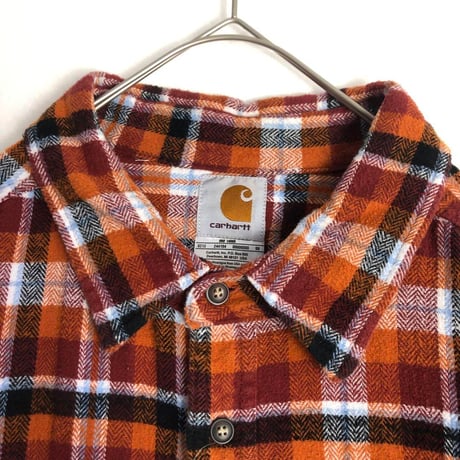 Carhartt カーハート　リメイク　再構築　ロゴ　スウェット　ネルシャツ