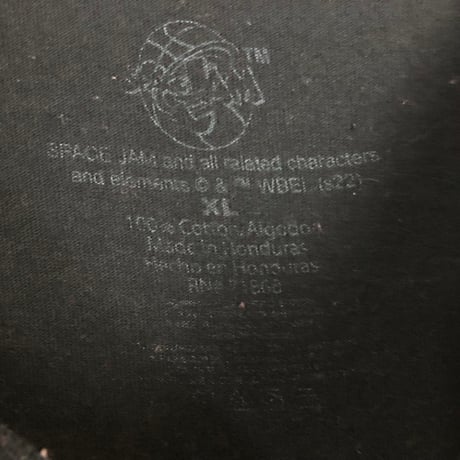 SPACE JAM スペースジャム　ビッグプリント　Tシャツ　黒