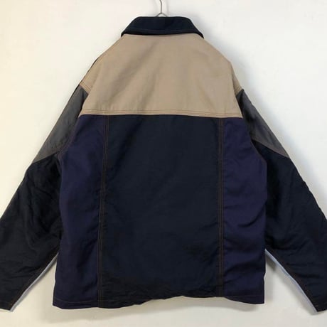 987 カーハート　リメイク　再構築　ジャケット　パッチワーク　カモフラ　革タグ