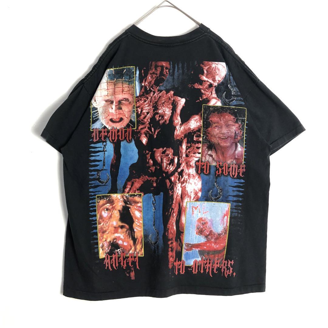 BOOTLEG Hellraiser ヘルレイザー ビッグプリント Tシャツ 黒 | PEAC
