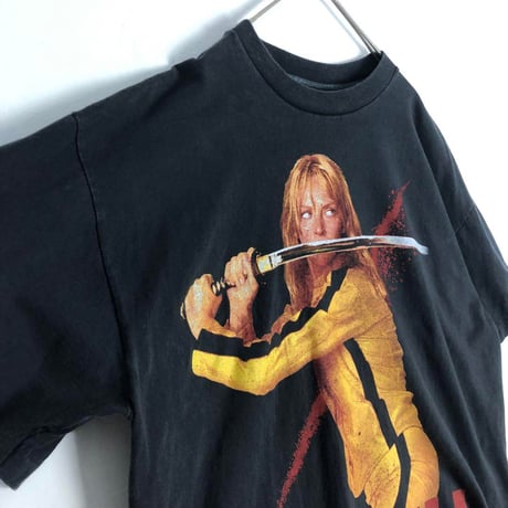 BOOTLEG  KILL BILL　キルビル　シングルステッチ　両面　ビッグプリント　Tシャツ　黒