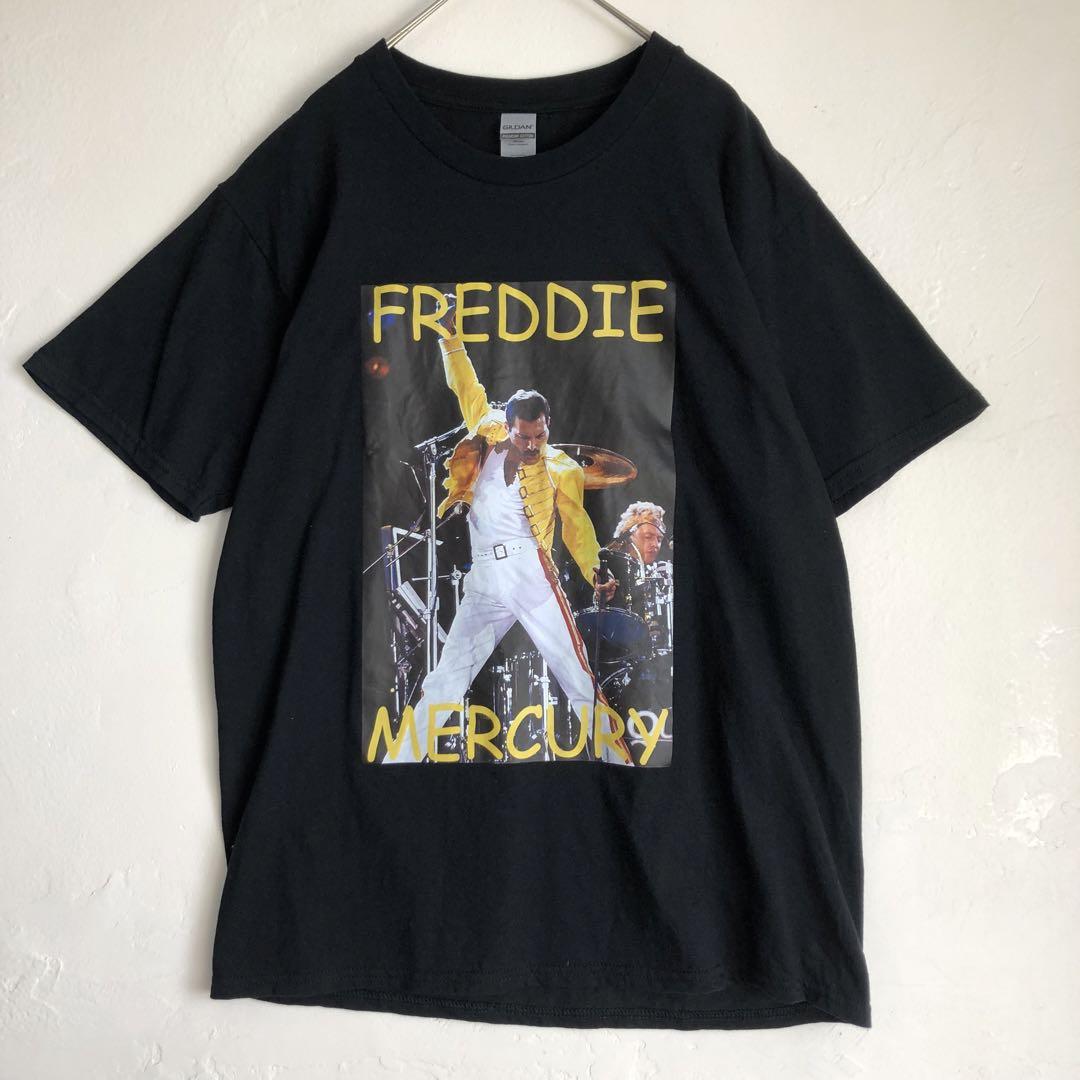 フレディーマーキュリー クイーン Tシャツ バンT ブラック | PEACE TOWN