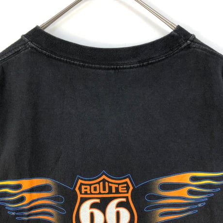 00s ハーレーダビッドソン　両面　ビッグロゴ　半袖　Tシャツ　黒