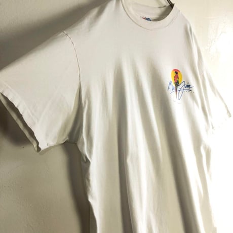 USA製 90s シングルステッチ　MAUI HAWAII  ビッグロゴ　半袖　Tシャツ　ホワイト
