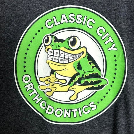 CLASSIC CITY　カエル　矯正　半袖　Tシャツ　アニマルT　グレー