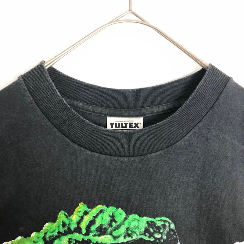 BOOTLEG GOZIRA ゴジラ シングルステッチ ビッグプリント Tシャツ 黒