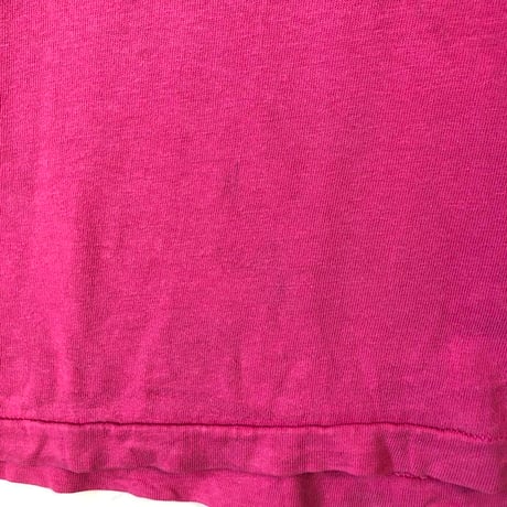 90s USA製　シングルステッチ　ロゴ　半袖　Tシャツ　ピンク
