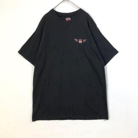 00s ハーレーダビッドソン　両面　ビッグロゴ　半袖　Tシャツ　黒