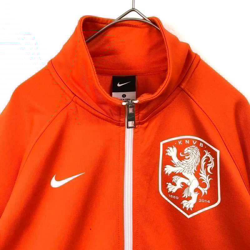 ナイキ オランダ代表 ジャージ トラックジャケット ロゴ オレンジ