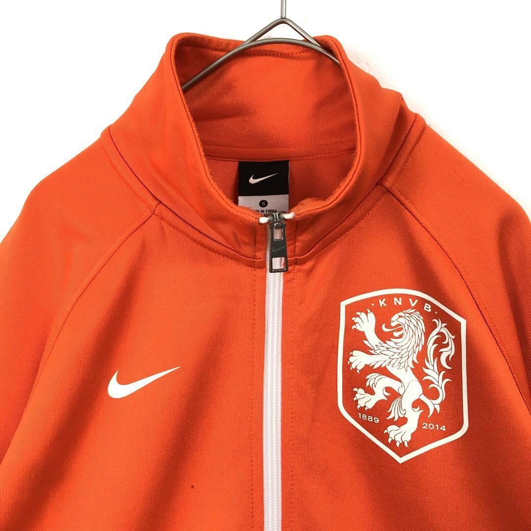 ナイキ オランダ代表 ジャージ トラックジャケット ロゴ オレンジ