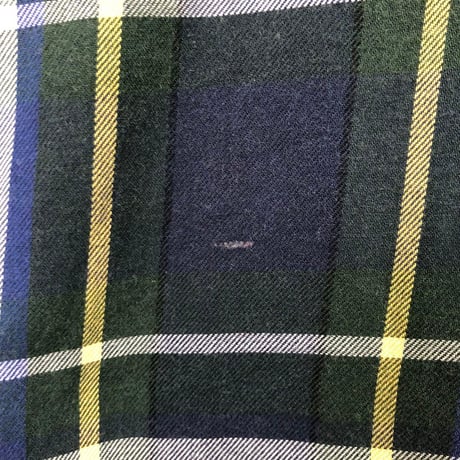 チャップス　刺繍　ロゴ　コットン　BD 半袖　シャツ　チェック　緑