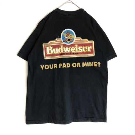 BOOTLEG Budweiser バドワイザー　企業　Tシャツ　ビッグプリント
