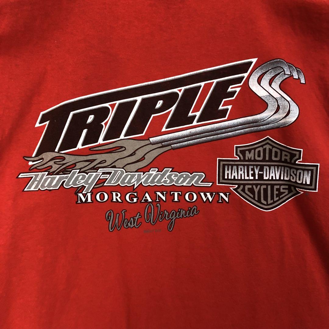 ハーレーダビッドソン 両面 ビッグロゴ タンクトップ 赤 | PEACE