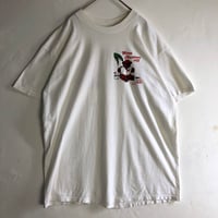 90s シングルステッチ　ベア　クリスマス　ビッグロゴ　半袖　Tシャツ　ホワイト