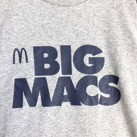 BIG MACS マクドナルド　ビッグマック　企業T　Tシャツ　グレー