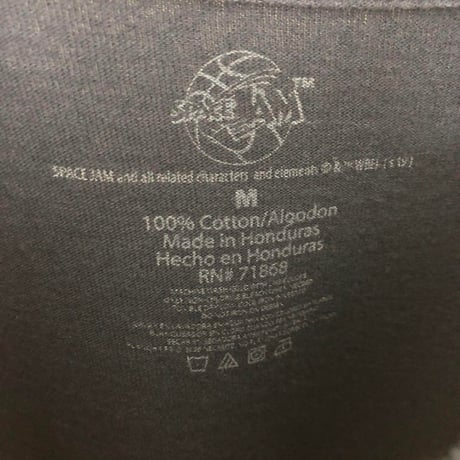 Looney Tunes　スペースジャム　長袖　袖ロゴ　ロンT　紺