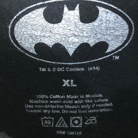BATMAN バットマン　アメコミ　ビッグプリント　Tシャツ　黒