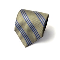 USA製　Brooks Brothers　ブルックスブラザーズ　シルク　ネクタイ　ストライプ　カーキ