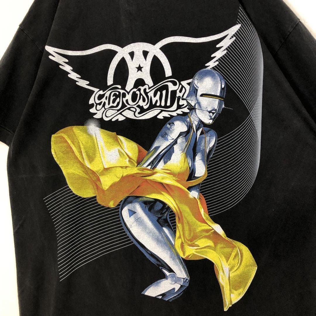 saint michael 空山基 ヴィンテージ加工Tシャツ　Lサイズ SAINT MICHAEL (セントマイケル) 22SS ×空山基 ヴィンテージ加工