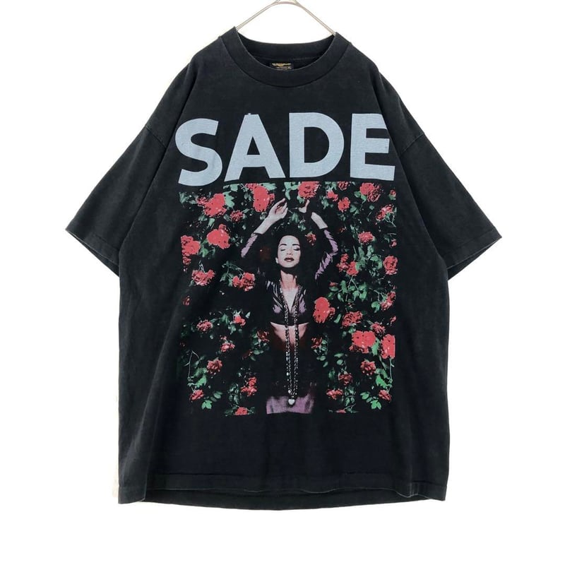 BOOTLEG SADE シャーデー シングルステッチ ビッグプリント Tシャツ 黒
