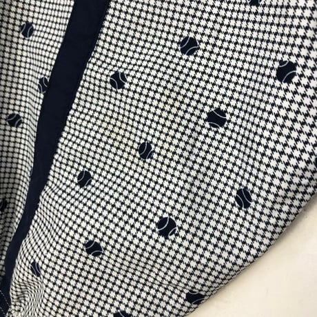フレッドペリー　トラック　ジャケット　野球　総柄　刺繍　ロゴ　紺