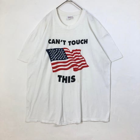 90s シングルステッチ　USA製　米国旗　ビッグロゴ　半袖　Tシャツ