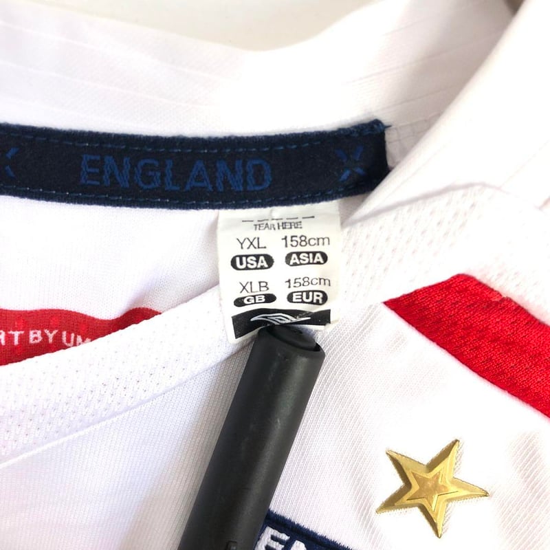 イングランド 07-09 H ベッカム アンブロ キッズ ゲームシャツ