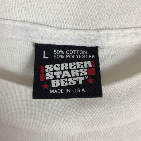 USA製　カレッジ　マサチューセッツ　シングルステッチ　Tシャツ　白