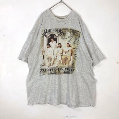 20th　アラバマ　ALABAMA　ビッグロゴ　Tシャツ　グレー