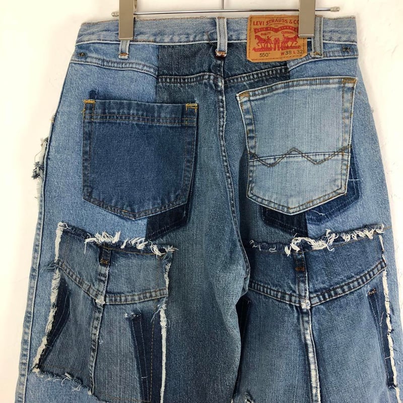 リーバイス リメイク デニム パンツ Gパン 再構築 パッチワーク