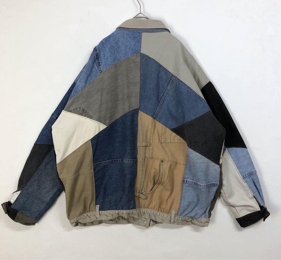 3255 カーハート　リメイク　再構築　コーデュロイ　ジャケット　パッチワーク 3255 カーハート リメイク 再構築 コーデュロイ ジャケット